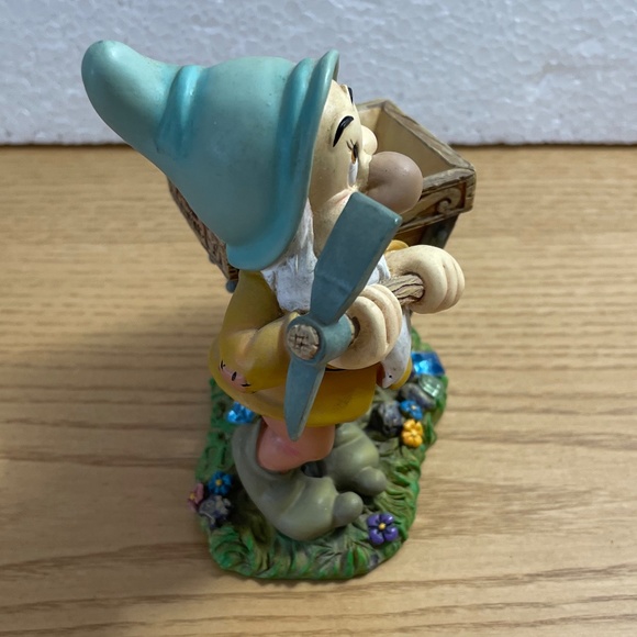 Snow White & the 7 Dwarfs Desk Set Bashful Paperclip Holder Disney 1999 Retired - Picture 4 of 12